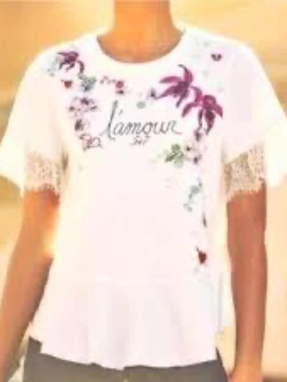 Cinq a Sept Xs/S Peplum L'amour Top